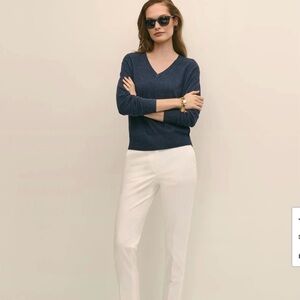 Brooks Brothers Blue  V-Neck Sweater